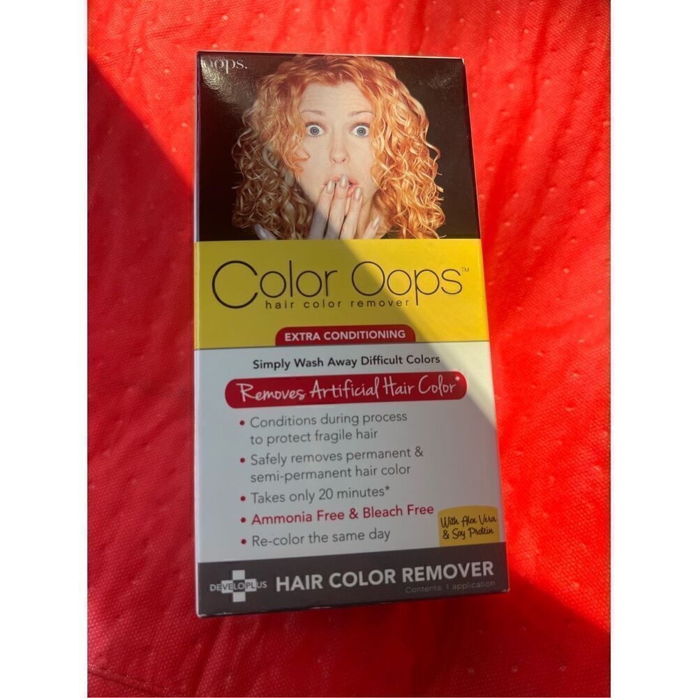 Color oops color remover for bleached hair or hair dye extra conditioning